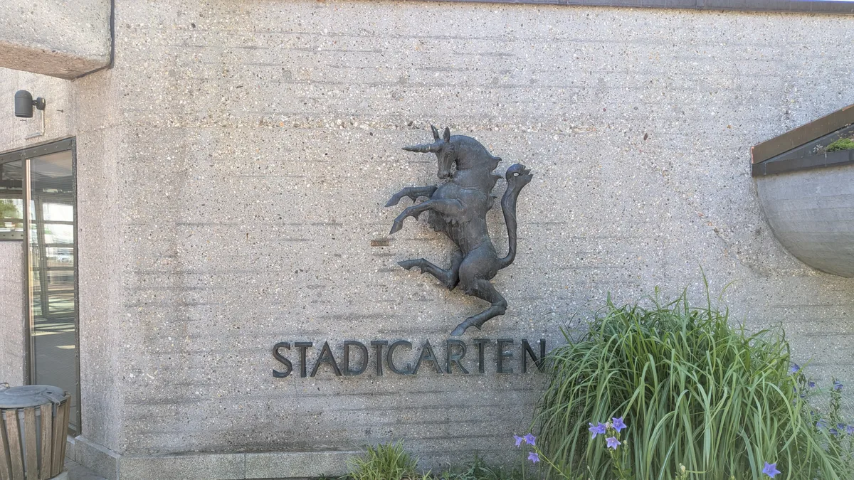 Und hier eines am Stadtgarten. Impressionen aus der Einhornstadt Schwäbisch Gmünd.